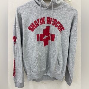 Gray Shark Rescue Hoodie size medium